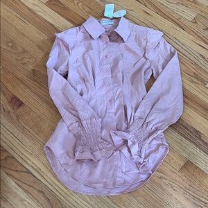 Patrizia Luca Dusty Rose Button-Up Shirt